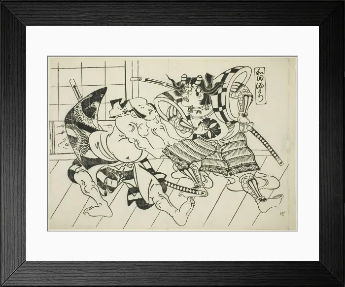 Framed Print : Wada's Banquet (Wada sakamori), from the series Famous Scenes from Japanese...c.1705 / 06. Creator: Okumura Masanobu. Wada's Banquet (Wada sakamori), from the series Famous Scenes from Japanese...c.1705 / 06 Framed Print : Wada's Banquet (Wada sakamori), from the series Famous Scenes from Japanese...c.1705 / 06. Creator: Okumura Masanobu. Wada's Banquet (Wada sakamori), from the series Famous Scenes from Japanese...c.1705 / 06