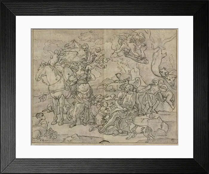 Framed Print : Erminia and the Shepherds, n.d. Creator: Giuseppe Nicola Nasini Framed Print : Erminia and the Shepherds, n.d. Creator: Giuseppe Nicola Nasini