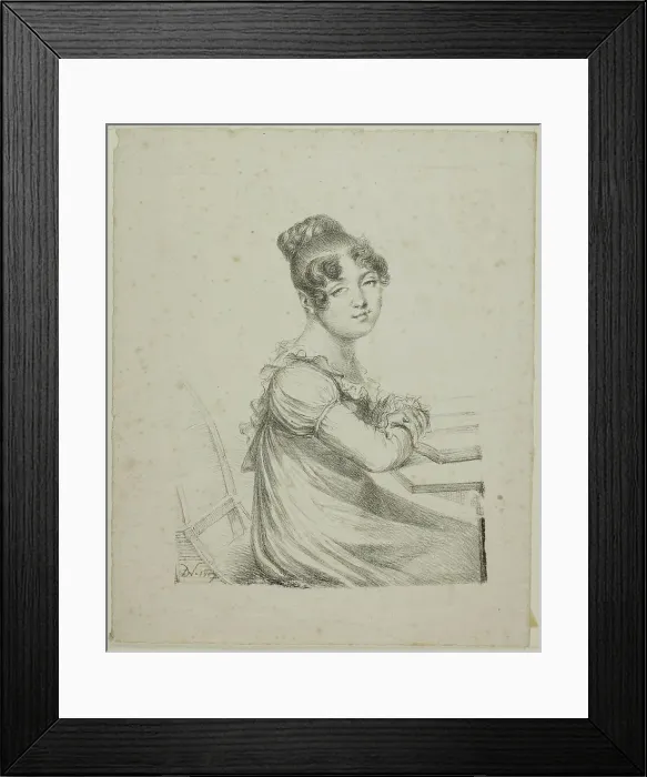 Framed Print : Portrait of Countess Mollien, 1816. Creator: Vivant Denon Framed Print : Portrait of Countess Mollien, 1816. Creator: Vivant Denon