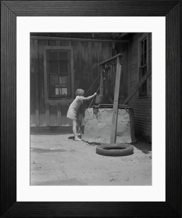Framed Print : One of a Texas sharecropper's ten children, Hall County, Texas, 1937. Creator: Dorothea Lange Framed Print : One of a Texas sharecropper's ten children, Hall County, Texas, 1937. Creator: Dorothea Lange