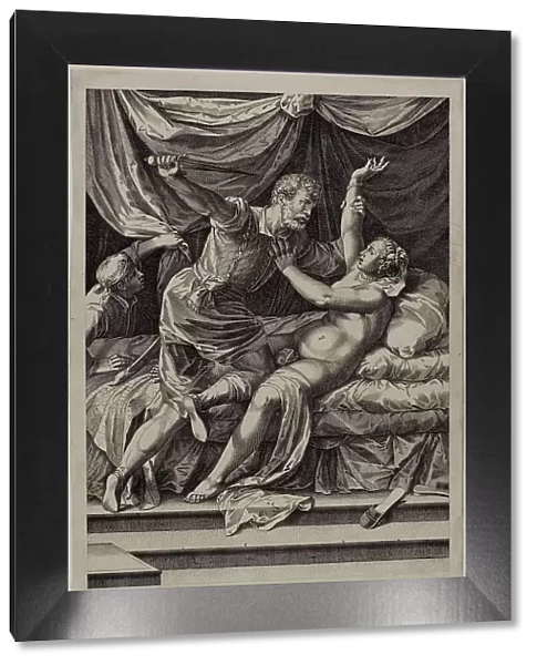 Tarquin and Lucretia, c.1571. Creator: Cornelis Cort