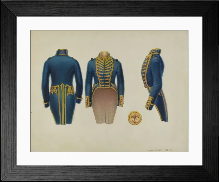 Framed Print : Coat of Naval Lieutenant, c. 1936. Creators: B. Berndt, Gordon Saltar Framed Print : Coat of Naval Lieutenant, c. 1936. Creators: B. Berndt, Gordon Saltar