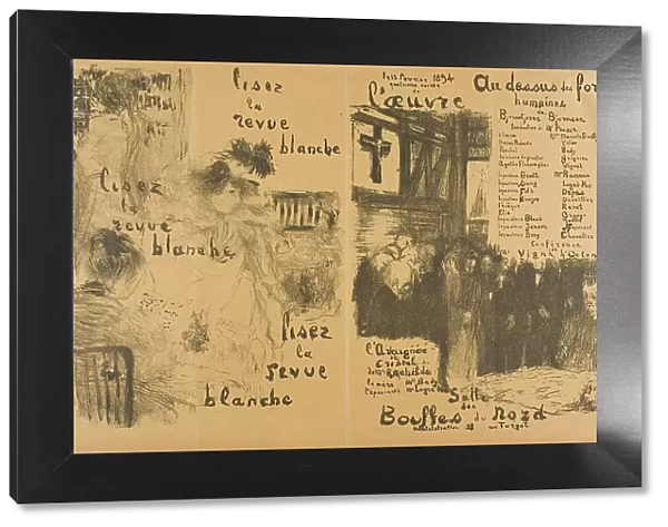 Read 'La Revue Blanche' Transformed — Beyond Human Power, 1894. Creator: Edouard Vuillard. Read 'La Revue Blanche' Transformed — Beyond Human Power, 1894. Creator: Edouard Vuillard