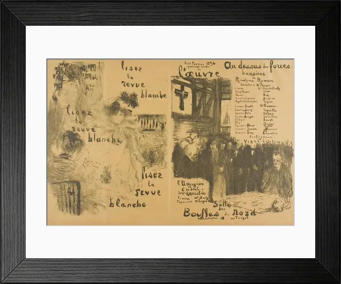 Framed Print : Read La Revue Blanche Transformed — Beyond Human Power, 1894. Creator: Edouard Vuillard. Read La Revue Blanche Transformed — Beyond Human Power, 1894. Creator: Edouard Vuillard Framed Print : Read La Revue Blanche Transformed — Beyond Human Power, 1894. Creator: Edouard Vuillard. Read La Revue Blanche Transformed — Beyond Human Power, 1894. Creator: Edouard Vuillard