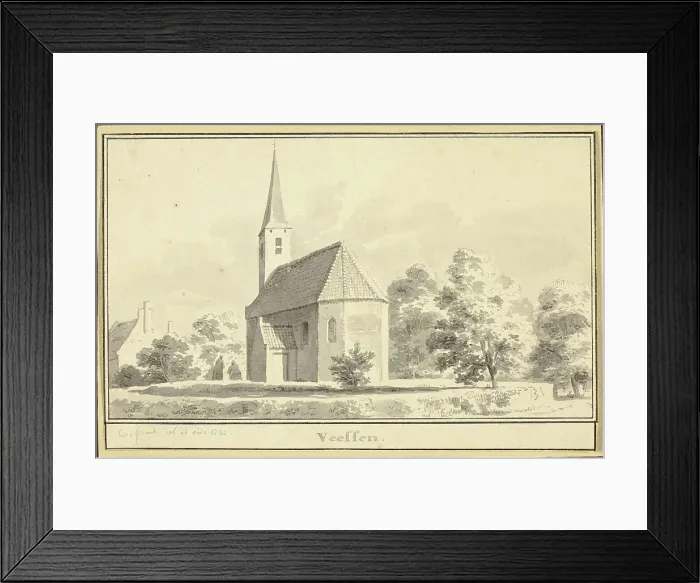 Framed Print : Veeffen, 1732. Creator: Cornelis Pronk Framed Print : Veeffen, 1732. Creator: Cornelis Pronk