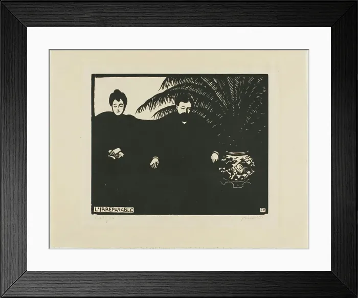 Framed Print : The Irreparable, plate ten from Intimacies, 1898. Creator: Félix Vallotton Framed Print : The Irreparable, plate ten from Intimacies, 1898. Creator: Félix Vallotton