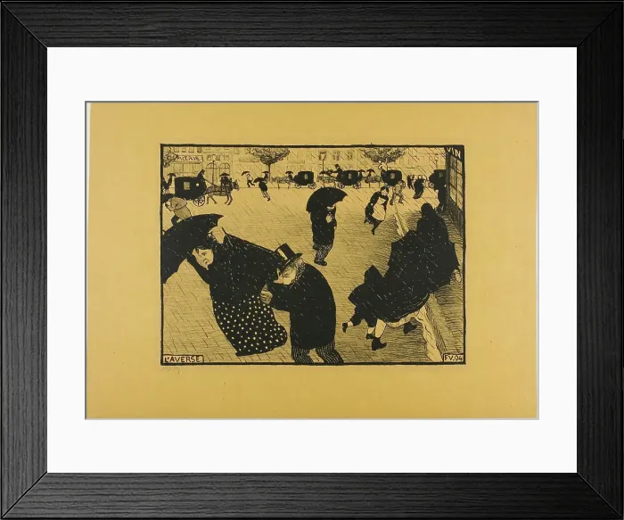 Framed Print : The Shower, 1894. Creator: Félix Vallotton Framed Print : The Shower, 1894. Creator: Félix Vallotton