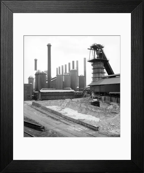 Framed Print : Sloss-Sheffield Steel and Iron Company, Birmingham, Alabama, 1936. Creator: Dorothea Lange Framed Print : Sloss-Sheffield Steel and Iron Company, Birmingham, Alabama, 1936. Creator: Dorothea Lange