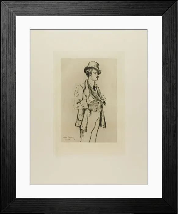 Framed Print : Portrait of a Young Man, 1878 or 1898. Creator: Gaston la Touche Framed Print : Portrait of a Young Man, 1878 or 1898. Creator: Gaston la Touche