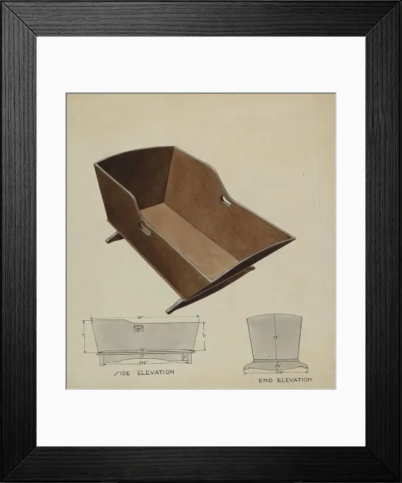 Framed Print : Cradle, c. 1936. Creator: Wellington Blewett Framed Print : Cradle, c. 1936. Creator: Wellington Blewett