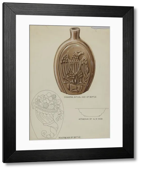 Framed Print : Flask, c. 1936. Creator: Wellington Blewett Framed Print : Flask, c. 1936. Creator: Wellington Blewett