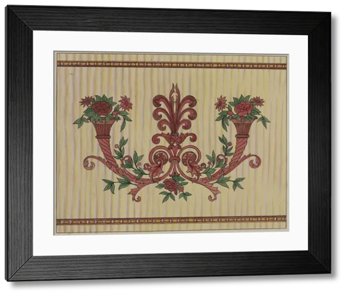 Framed Print : Decorative Panel from Rail Car Interior, c. 1936. Creator: Wellington Blewett Framed Print : Decorative Panel from Rail Car Interior, c. 1936. Creator: Wellington Blewett