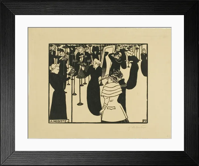 Framed Print : The Milliner, 1894. Creator: Félix Vallotton Framed Print : The Milliner, 1894. Creator: Félix Vallotton