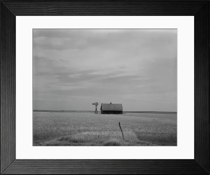Framed Print : Abandoned house of small farmer, Southwest Oklahoma, 1937. Creator: Dorothea Lange Framed Print : Abandoned house of small farmer, Southwest Oklahoma, 1937. Creator: Dorothea Lange