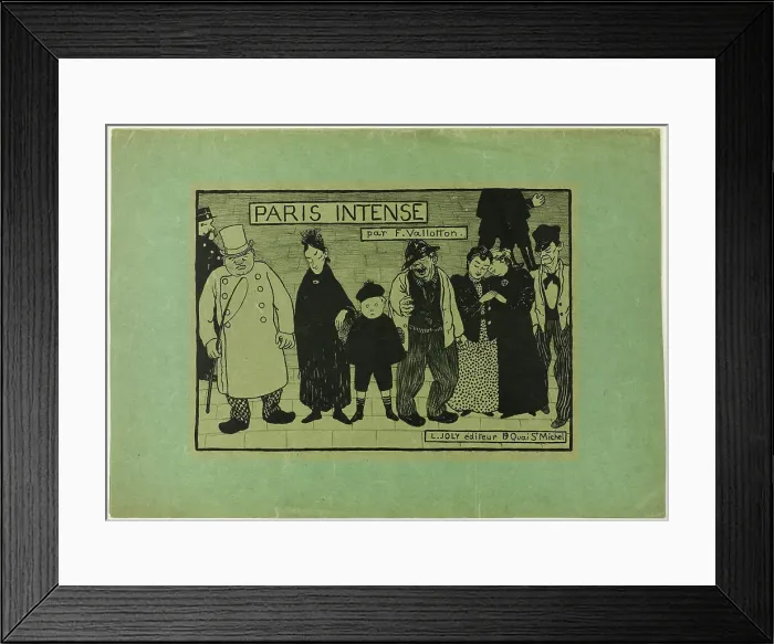 Framed Print : Cover for Paris Intense, 1894. Creator: Félix Vallotton Framed Print : Cover for Paris Intense, 1894. Creator: Félix Vallotton