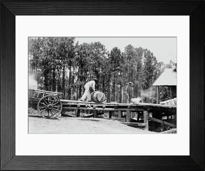 Framed Print : Turpentine still, Georgia, 1937. Creator: Dorothea Lange Framed Print : Turpentine still, Georgia, 1937. Creator: Dorothea Lange
