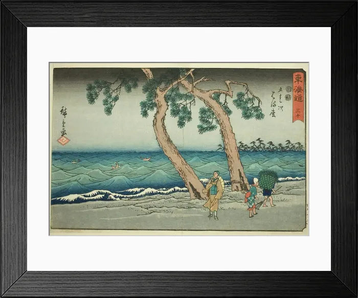 Framed Print : Hamamatsu—No. 30, from the series Fifty-three Stations of the Tokaido (Tokaido... c. 1847 / 52. Creator: Ando Hiroshige. Hamamatsu—No. 30, from the series Fifty-three Stations of the Tokaido (Tokaido... c. 1847 / 52)