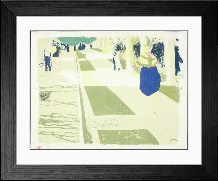 Framed Print : The Avenue, plate two from Landscapes and Interiors, 1899. Creator: Edouard Vuillard Framed Print : The Avenue, plate two from Landscapes and Interiors, 1899. Creator: Edouard Vuillard