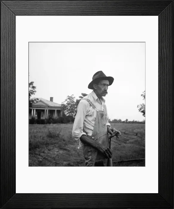 Framed Print : Tenant farmer near Thomaston, Georgia, speaking of the drought, 1936. Creator: Dorothea Lange Framed Print : Tenant farmer near Thomaston, Georgia, speaking of the drought, 1936. Creator: Dorothea Lange