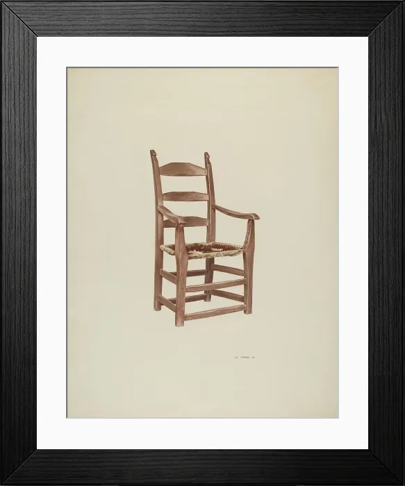 Framed Print : Armchair, 1940. Creator: Joe Brennan Framed Print : Armchair, 1940. Creator: Joe Brennan