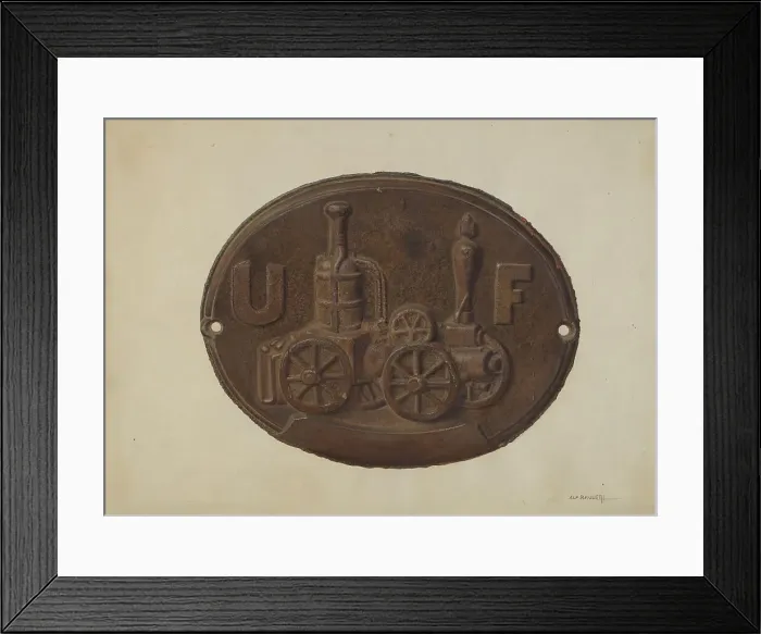 Framed Print : Firemark, 1935 / 1942. Creator: Alf Bruseth Framed Print : Firemark, 1935 / 1942. Creator: Alf Bruseth