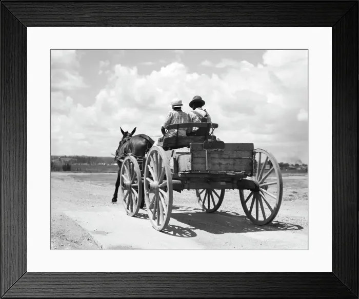 Framed Print : Transportation in the South, Mississippi, 1936. Creator: Dorothea Lange Framed Print : Transportation in the South, Mississippi, 1936. Creator: Dorothea Lange