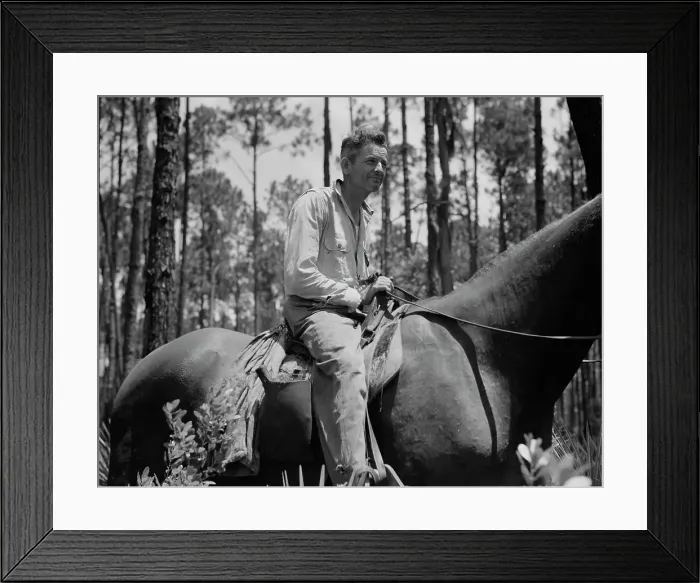 Framed Print : Overseer in the turpentine woods, Georgia, 1937. Creator: Dorothea Lange Framed Print : Overseer in the turpentine woods, Georgia, 1937. Creator: Dorothea Lange
