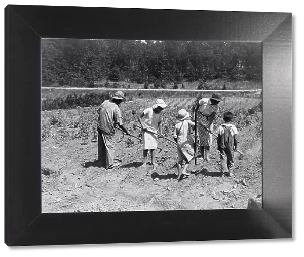 Alabama tenant farmer and children, Near Anniston, Alabama, 1936. Creator: Dorothea Lange