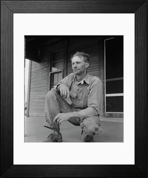 Framed Print : A tractor driver on a Texas cotton farm, 1937. Creator: Dorothea Lange Framed Print : A tractor driver on a Texas cotton farm, 1937. Creator: Dorothea Lange