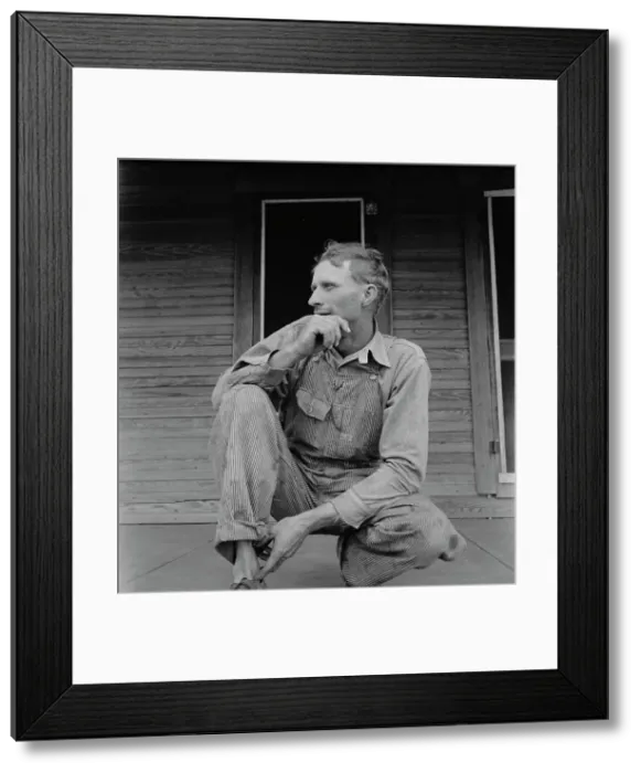 Framed Print : Tractor driver on cotton farm near Memphis, Texas, 1937. Creator: Dorothea Lange Framed Print : Tractor driver on cotton farm near Memphis, Texas, 1937. Creator: Dorothea Lange