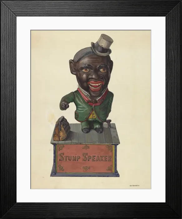 Framed Print : Stump Speaker Bank, c. 1937. Creator: Alf Bruseth Framed Print : Stump Speaker Bank, c. 1937. Creator: Alf Bruseth