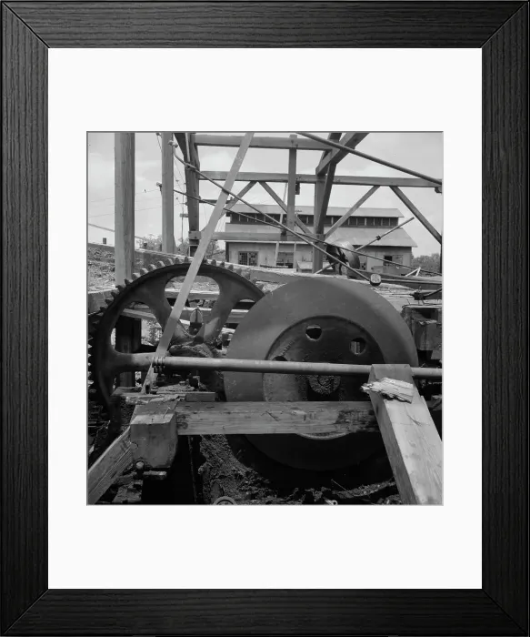 Framed Print : Lumber mill which is being dismantled, Careyville, Florida, 1937. Creator: Dorothea Lange Framed Print : Lumber mill which is being dismantled, Careyville, Florida, 1937. Creator: Dorothea Lange