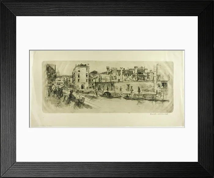 Framed Print : San Trovasso Canal, 1885. Creator: Frank Duveneck Framed Print : San Trovasso Canal, 1885. Creator: Frank Duveneck