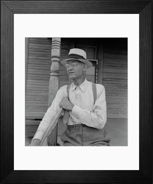 Framed Print : Farm owner near Memphis, Texas, 1937. Creator: Dorothea Lange Framed Print : Farm owner near Memphis, Texas, 1937. Creator: Dorothea Lange