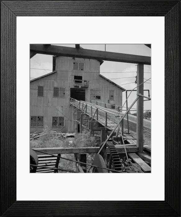 Framed Print : Lumber mill which is being dismantled, Careyville, Florida, 1937. Creator: Dorothea Lange Framed Print : Lumber mill which is being dismantled, Careyville, Florida, 1937. Creator: Dorothea Lange