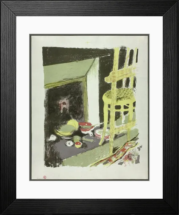 Framed Print : The Hearth, plate eight from Landscapes and Interiors, 1899. Creator: Edouard Vuillard Framed Print : The Hearth, plate eight from Landscapes and Interiors, 1899. Creator: Edouard Vuillard