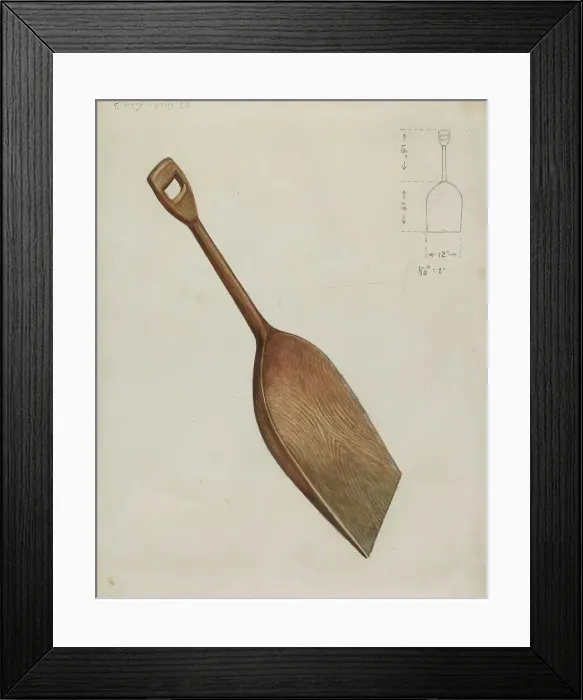 Framed Print : Grain Scoop, c. 1936. Creator: Hugh Clarke Framed Print : Grain Scoop, c. 1936. Creator: Hugh Clarke