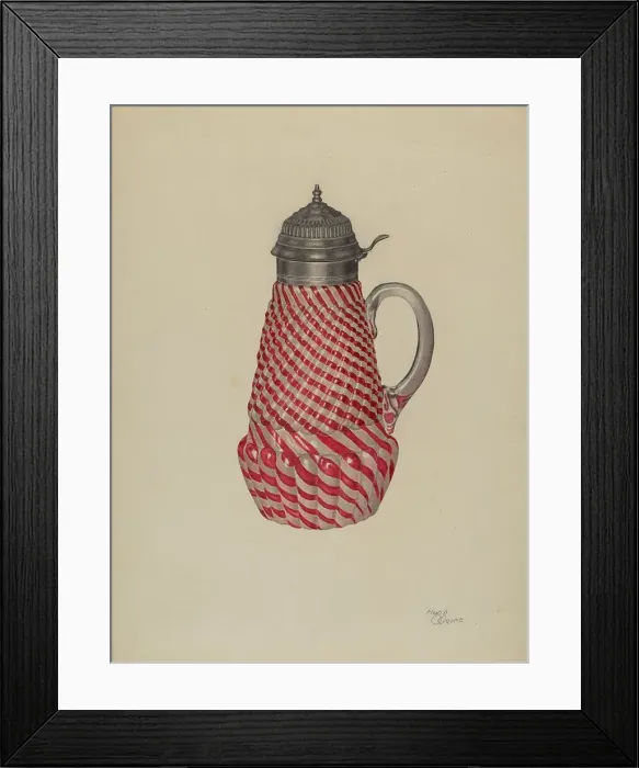 Framed Print : Molasses or Syrup Mug, c. 1938. Creator: Hugh Clarke Framed Print : Molasses or Syrup Mug, c. 1938. Creator: Hugh Clarke