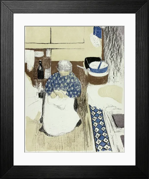 Framed Print : The Cook, plate eleven from Landscapes and Interiors, 1899. Creator: Edouard Vuillard Framed Print : The Cook, plate eleven from Landscapes and Interiors, 1899. Creator: Edouard Vuillard