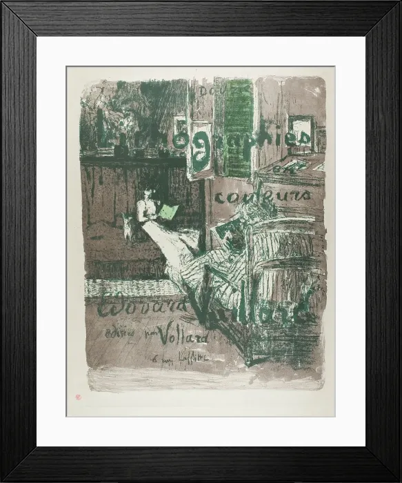 Framed Print : Album Cover for Landscapes and Interiors, 1899. Creator: Edouard Vuillard