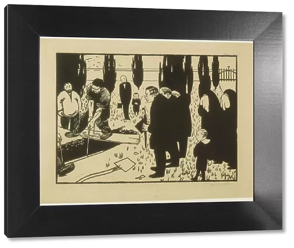 The Funeral, 1891. Creator: Félix Vallotton