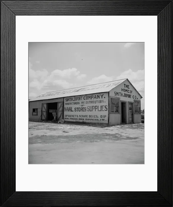 Framed Print : Large turpentine still and processing plant near Valdosta, Georgia, 1937. Creator: Dorothea Lange Framed Print : Large turpentine still and processing plant near Valdosta, Georgia, 1937. Creator: Dorothea Lange