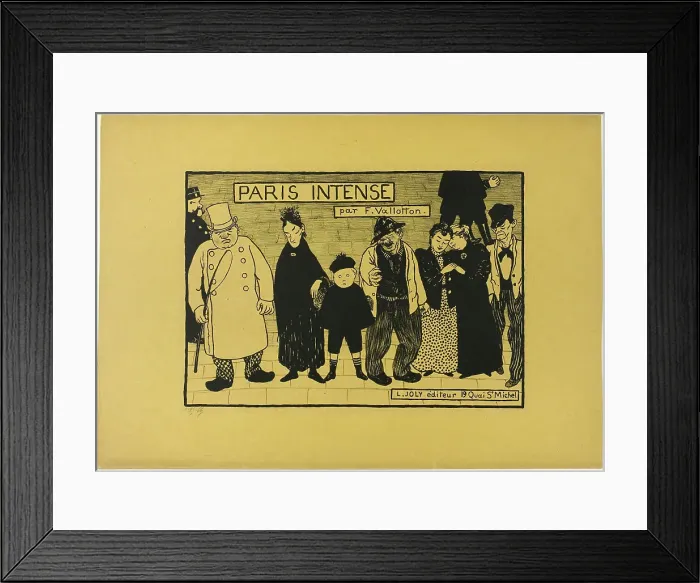 Framed Print : Frontispiece to Paris Intense, 1894. Creator: Félix Vallotton Framed Print : Frontispiece to Paris Intense, 1894. Creator: Félix Vallotton