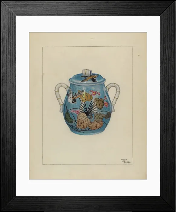 Framed Print : Bowl, c. 1937. Creator: Hugh Clarke Framed Print : Bowl, c. 1937. Creator: Hugh Clarke