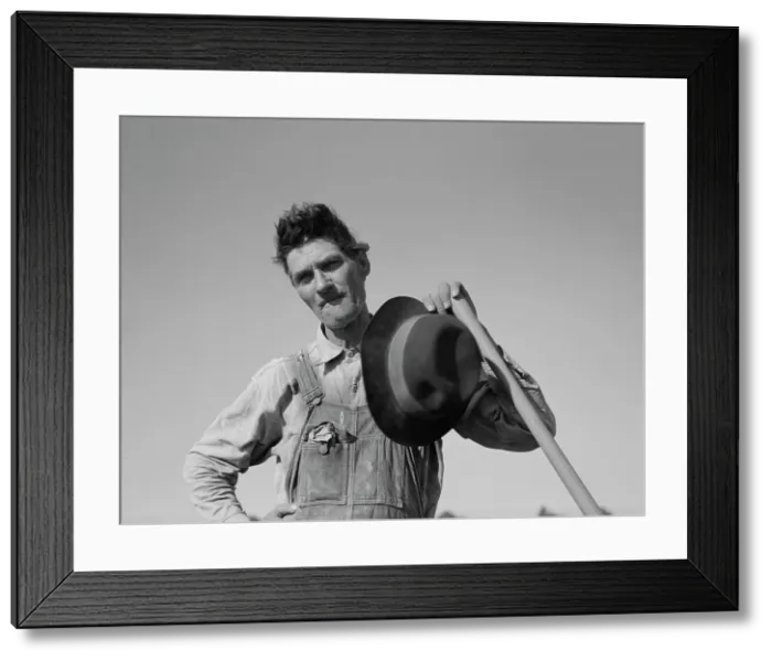 Framed Print : White laborer of the Mississippi Delta, Issaquena County, Mississippi, 1937. Creator: Dorothea Lange Framed Print : White laborer of the Mississippi Delta, Issaquena County, Mississippi, 1937. Creator: Dorothea Lange