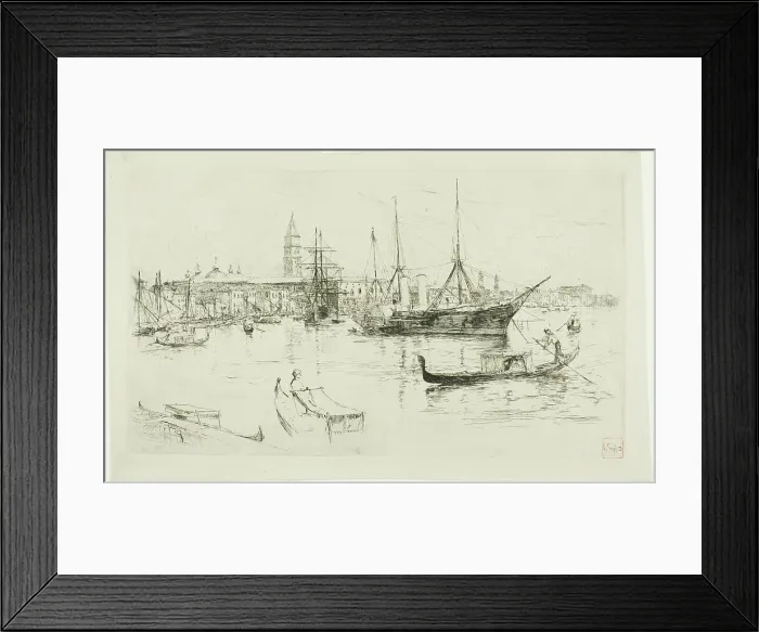 Framed Print : Laguna, Venice, 1880. Creator: Frank Duveneck Framed Print : Laguna, Venice, 1880. Creator: Frank Duveneck