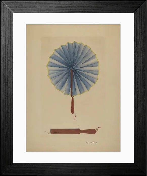 Framed Print : Fan, c. 1941. Creator: Orville Cline Framed Print : Fan, c. 1941. Creator: Orville Cline