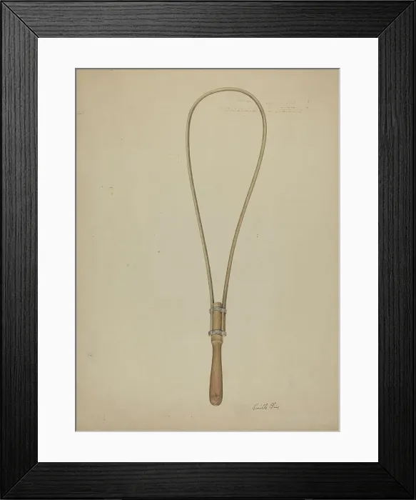 Framed Print : Shaker Rug Beater, c. 1939. Creator: Orville Cline Framed Print : Shaker Rug Beater, c. 1939. Creator: Orville Cline