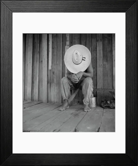 Framed Print : Turpentine worker, DuPont, Georgia, 1937. Creator: Dorothea Lange Framed Print : Turpentine worker, DuPont, Georgia, 1937. Creator: Dorothea Lange