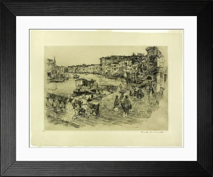 Framed Print : View of the Grand Canal, 1883. Creator: Frank Duveneck Framed Print : View of the Grand Canal, 1883. Creator: Frank Duveneck